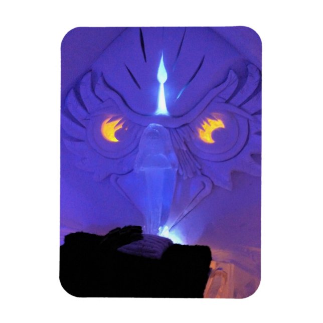 Magnet Flexible Owl Room, Hôtel de Glace, Québec, Canada (Vertical)