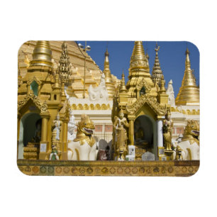 Magnet Flexible Pagode de Shwedagon (Paya), grand site de temple q