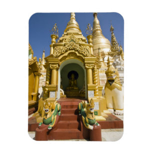 Magnet Flexible Pagode de Shwedagon (Paya), grand site de temples 