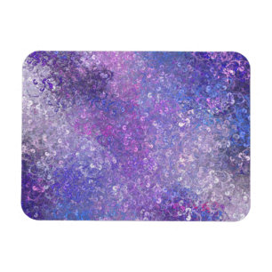 Magnet Flexible Paillettes roses et violettes brillantes