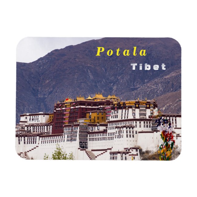Magnet Flexible Palais de Potala à Lhassa - Tibet (Horizontal)