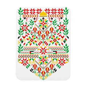 Magnet Flexible Palestine Tatreez Broderie traditionnelle