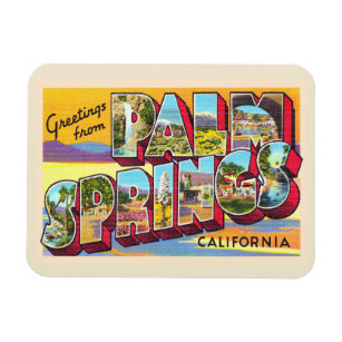 Magnet Flexible Palm Springs California CA Grande Lettre carte pos