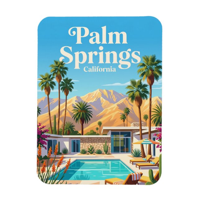 Magnet Flexible Palm Springs Californie (Vertical)