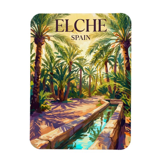 Magnet Flexible Palmeral d'Elche Espagne (Vertical)