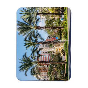 Magnet Flexible Palmiers autour du rond-point Luceros, Alicante