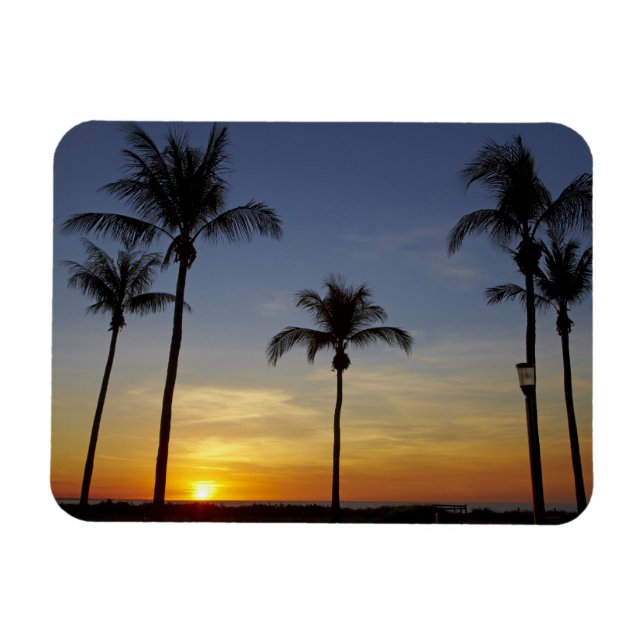 Magnet Flexible Palmiers et coucher de soleil, Mindil Beach (Horizontal)