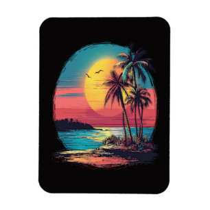 Magnet Flexible Palmiers et plage
