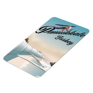Magnet Flexible Pamukkale dinde affiche de vacances.