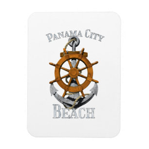 Magnet Flexible Panama City Beach Floride Vacation Ancre nautique
