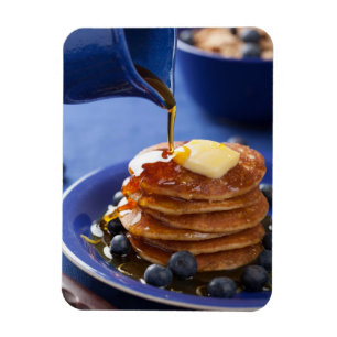Magnet Flexible Pancakes au sirop et aux bleuets