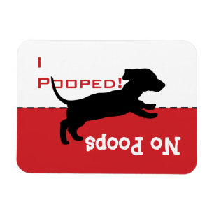 Magnet Flexible Pancarte magnétique pour chien teckel ayant besoin