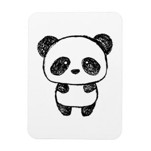 Magnet Flexible Panda bébé mignonne au charbon - Amanda Roos