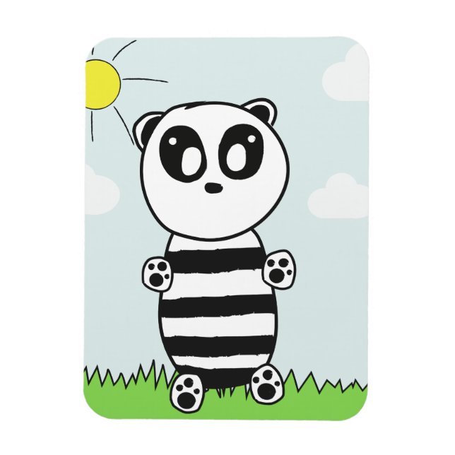 Magnet Flexible Panda Kids  (Vertical)