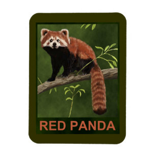 Magnet Flexible Panda rouge