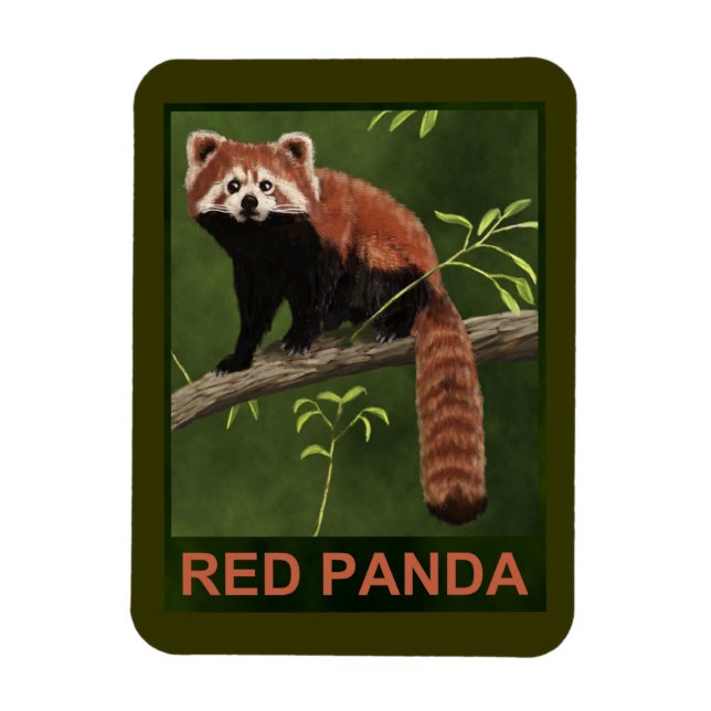 Magnet Flexible Panda rouge (Vertical)