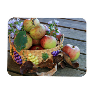 Magnet Flexible Panier de récolte abondant de délicieuses pommes