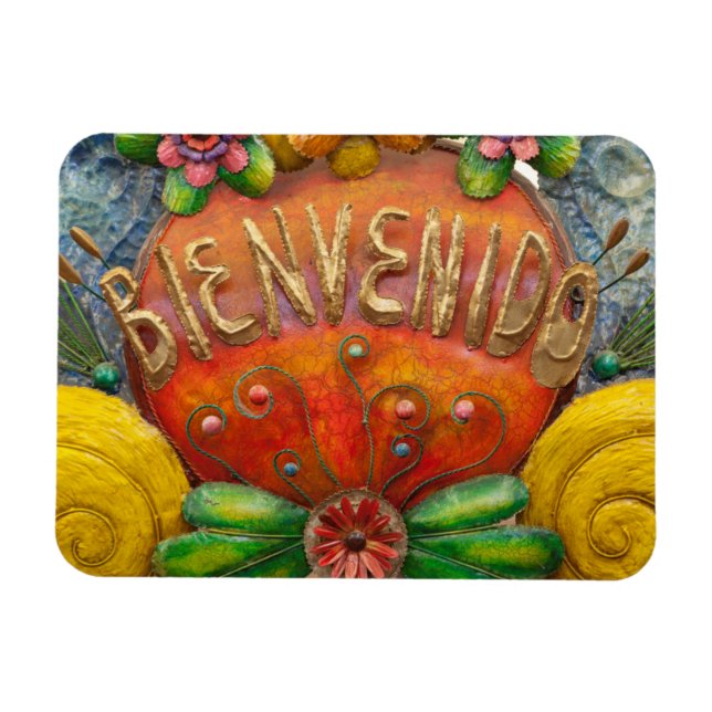 Magnet Flexible Panneau de bienvenue en espagnol, Mexique (Horizontal)