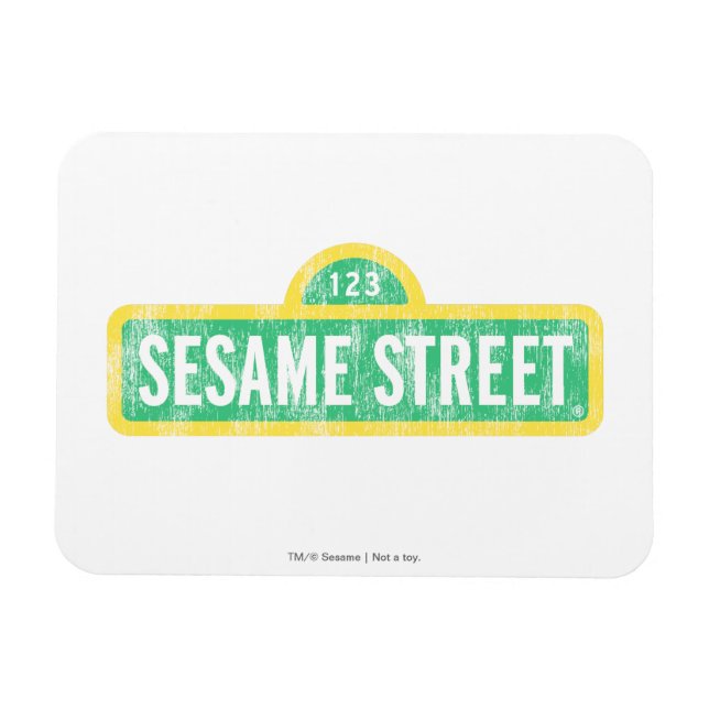 Magnet Flexible Panneau de la rue Sésame (Horizontal)