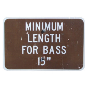 Magnet Flexible Panneau de pêche, longueur minimale de basse