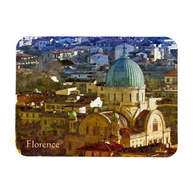 Magnet Flexible Panorama de Florence, Italie (Horizontal)