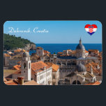 Magnet Flexible Panorama de la ville de Dubrovnik - Croatie<br><div class="desc">Vue panoramique sur les toits rouges de la ville de Dubrovnik - Dalmatie,  Croatie. Tirez depuis les murs de la ville de la vieille ville.</div>