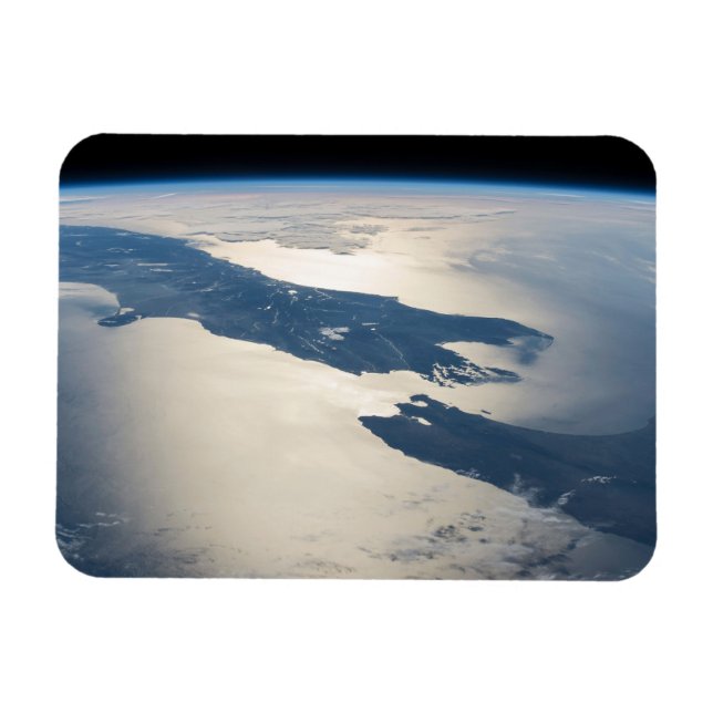 Magnet Flexible Panorama depuis l'espace Highlights Cook Strait (Horizontal)