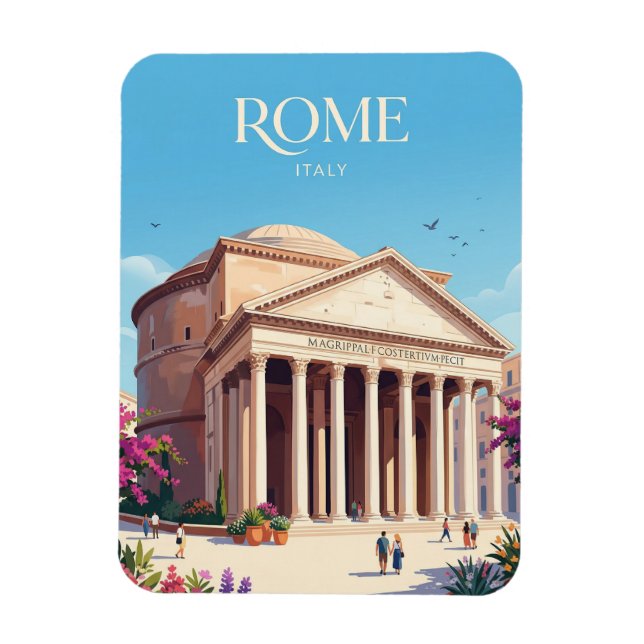Magnet Flexible Panthéon Italie (Vertical)