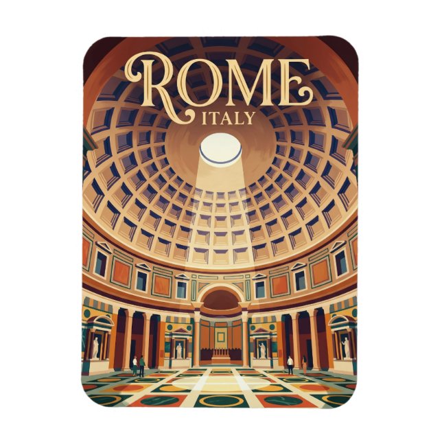 Magnet Flexible Panthéon Italie (Vertical)