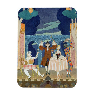 Magnet Flexible Pantomime l'étape, illustration pour des 'fêtes