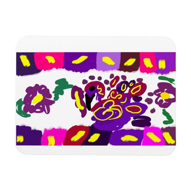 Magnet Flexible Paon chaud     (Horizontal)