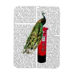 Magnet Flexible Paon sur la boîte aux lettres