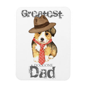 Magnet Flexible Papa de corgi de Gallois de Pembroke