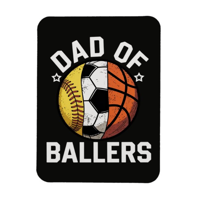 Magnet Flexible Papa des joueurs de balle (Vertical)