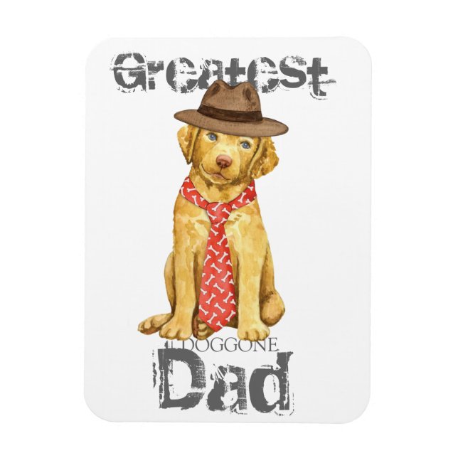 Magnet Flexible Papa Retriever de la baie de Chesapeake (Vertical)