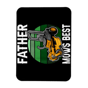 Magnet Flexible Papa tond le mieux drôle tracteur tondeuse rétro T