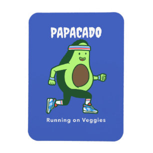 Magnet Flexible Papacado Vegan Lifestyle Fête des pères