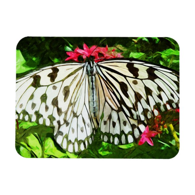 Magnet Flexible Papier papillon papillon Abstrait Impressionnisme (Horizontal)