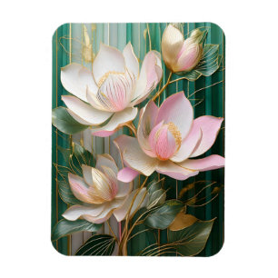 Magnet Flexible Papier peint en fleurs japonais Magnolia Art