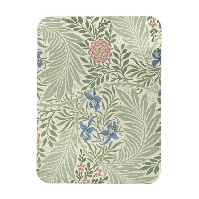 Magnet Flexible Papier peint floral de William Morris Larkspur (Vertical)