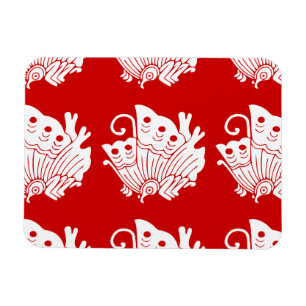 Magnet Flexible Papillon asiatique Japonais Conception Kamon