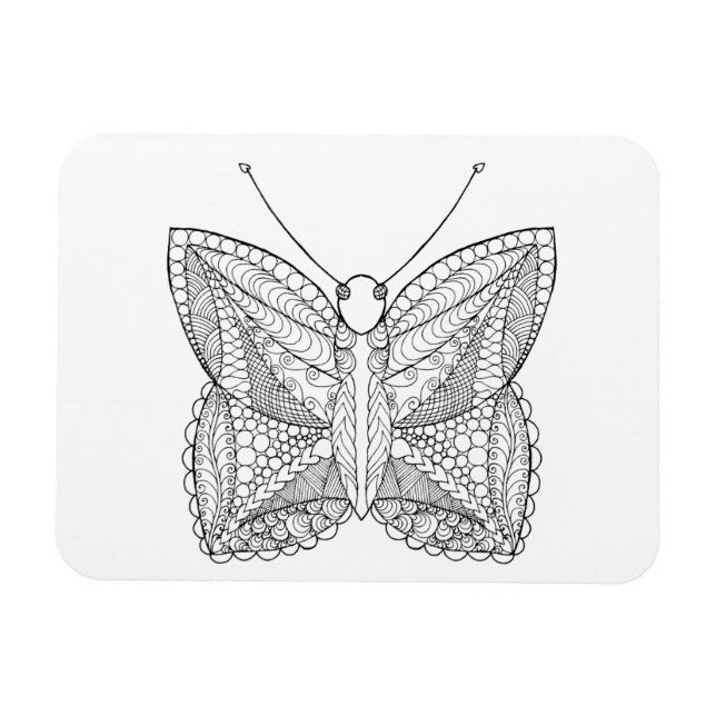 Magnet Flexible Papillon de conception tropicale inspiré (Horizontal)