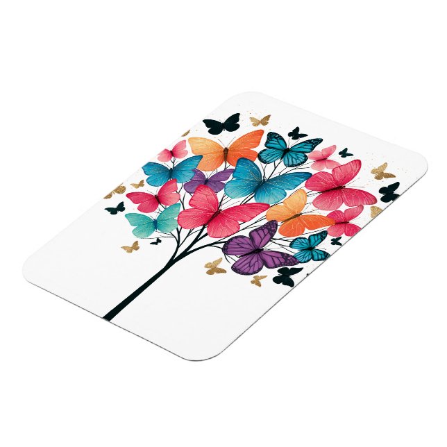 Magnet Flexible Papillon de la nature fantaisiste Arbre de vie (Côté Gauche)