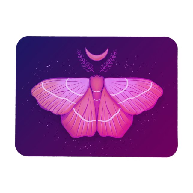 Magnet Flexible Papillon de papillon de mer pourpre Insecte magiqu (Horizontal)