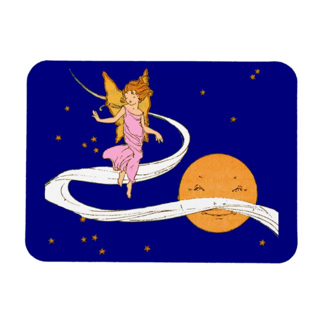 Magnet Flexible papillon fille dans l'espace (Horizontal)