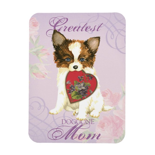 Magnet Flexible Papillon Heart Maman (Vertical)