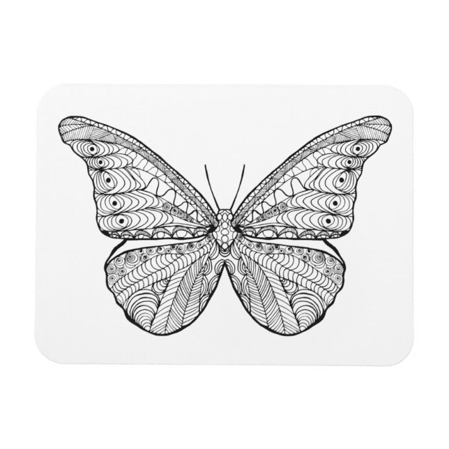 Magnet Flexible Papillon inspiré (Horizontal)