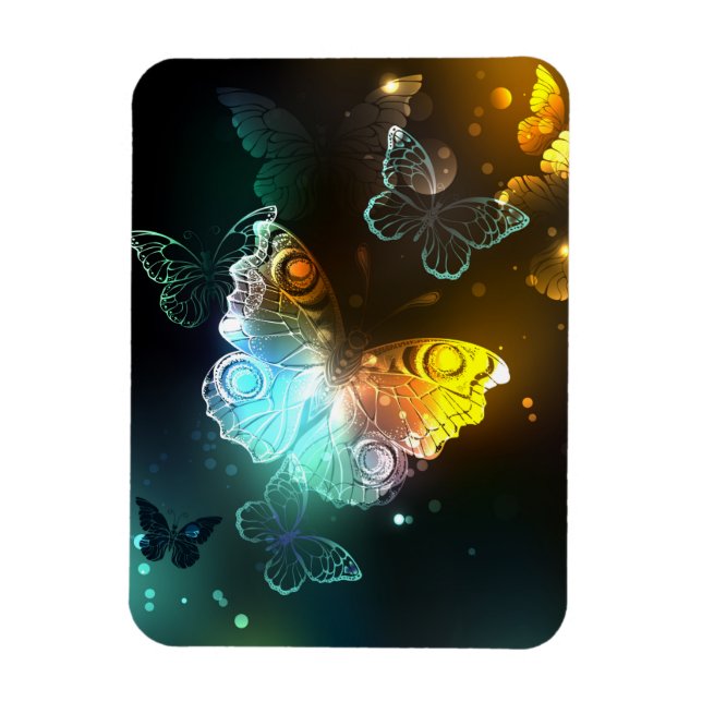 Magnet Flexible Papillon lumineux et papillons de nuit (Vertical)