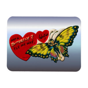 Magnet Flexible Papillon Valentine - Voler