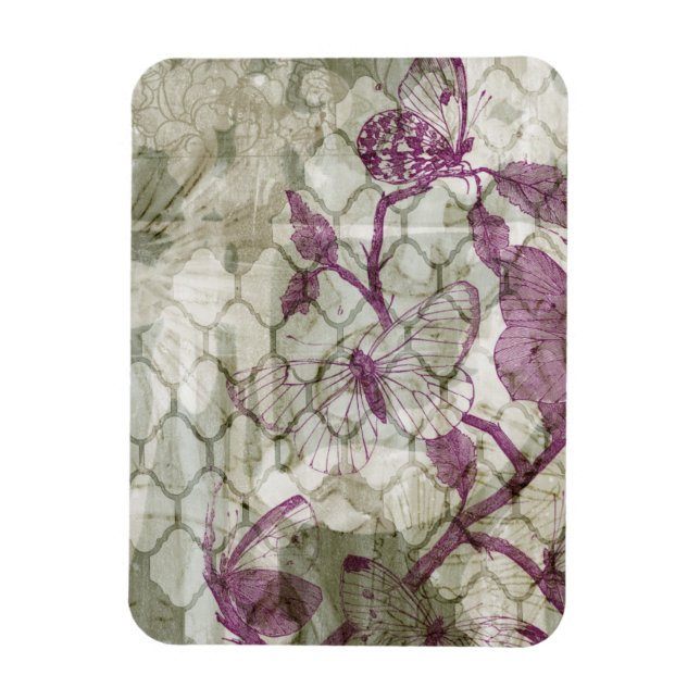 Magnet Flexible Papillons arabes IV (Vertical)